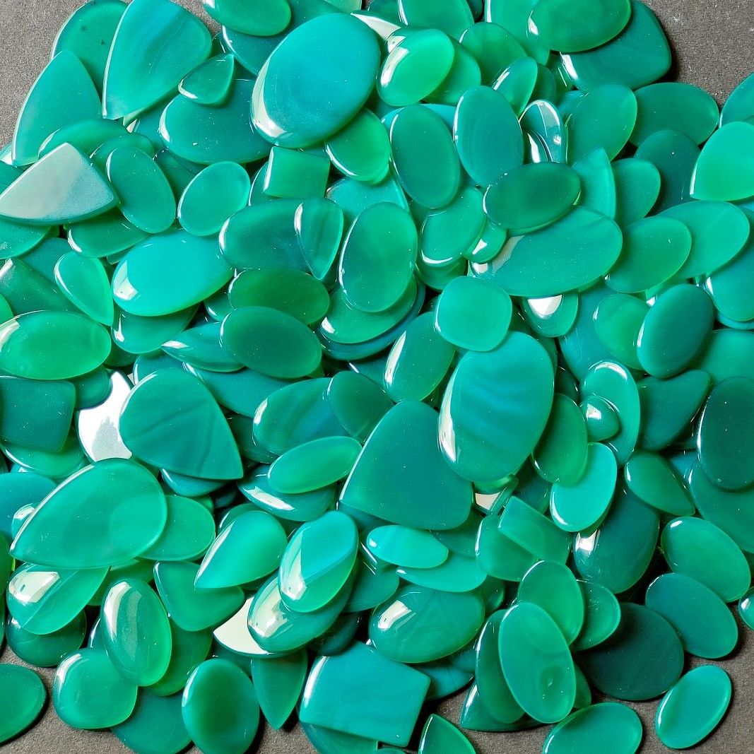 Wholesale Natural Designer Onyx, Amazing Quality Green Onyx Cabochon Gemstone