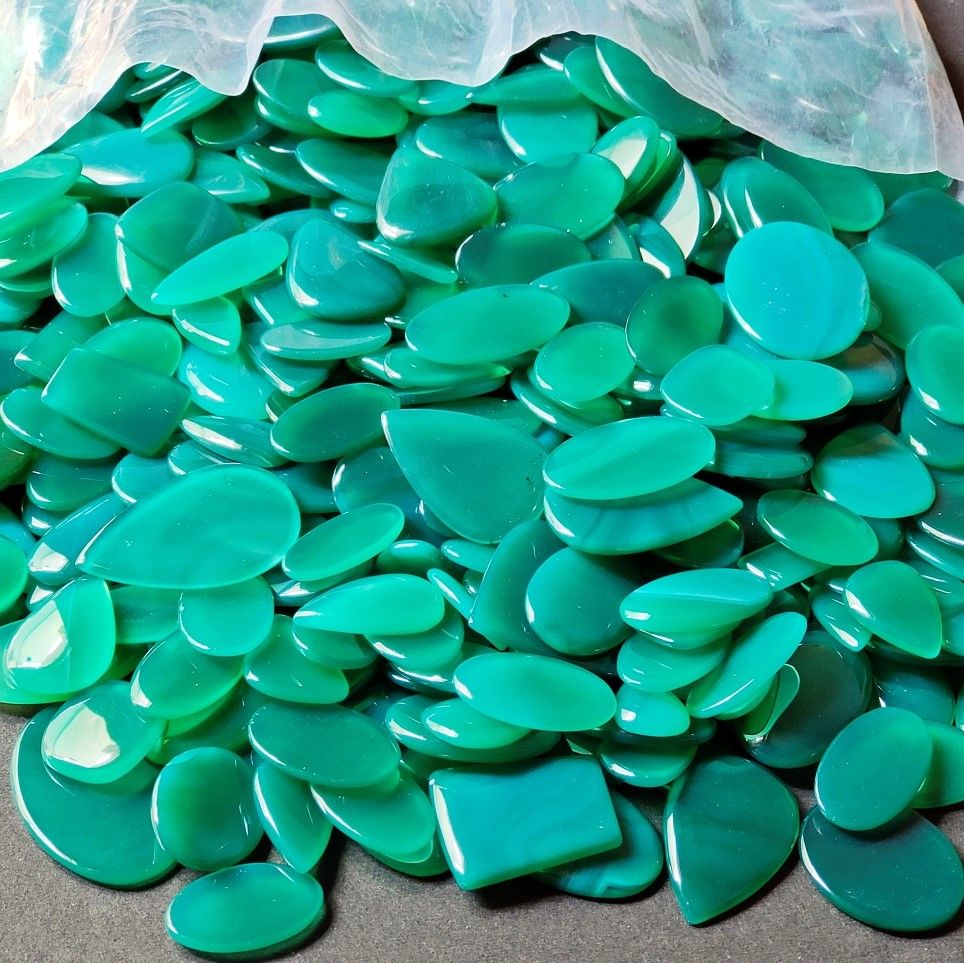 Wholesale Natural Designer Onyx, Amazing Quality Green Onyx Cabochon Gemstone