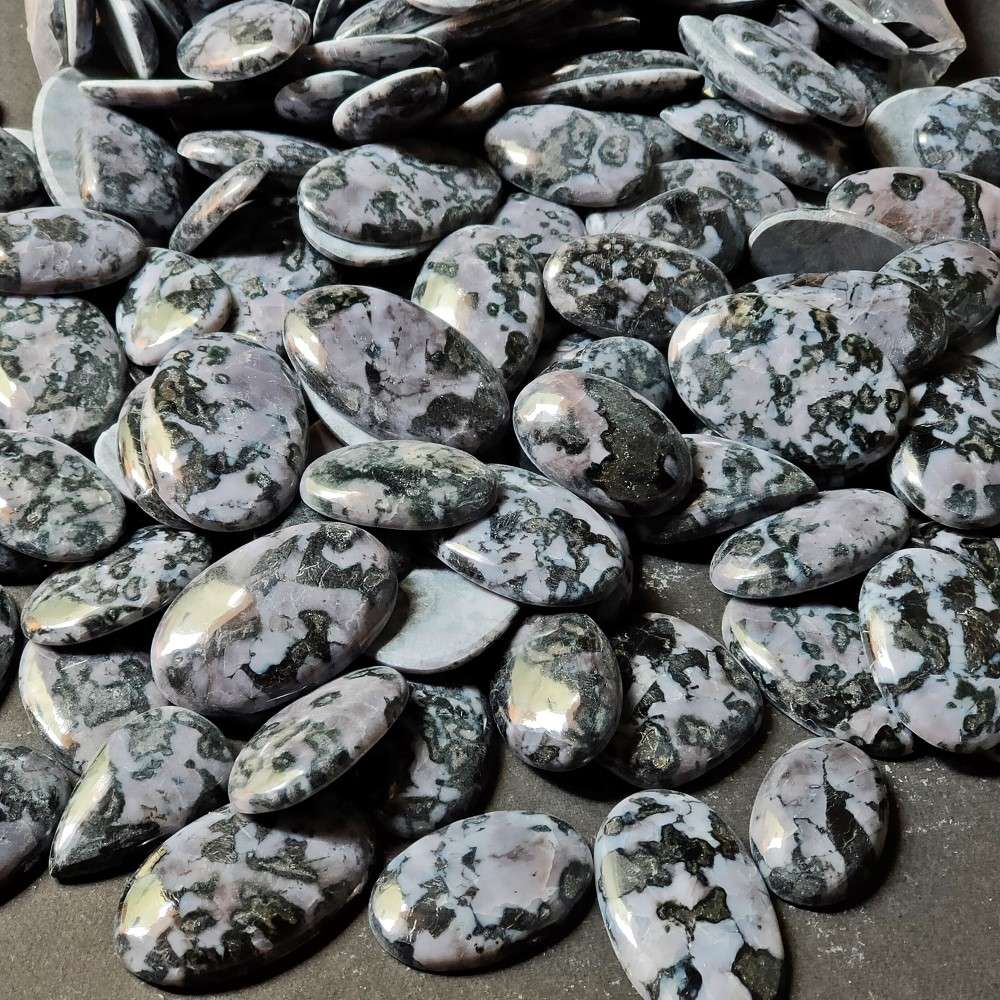 Wholesale Natural Indigo Gabbro Bulk Cabochon Indigo Gabbro  Polished Stones