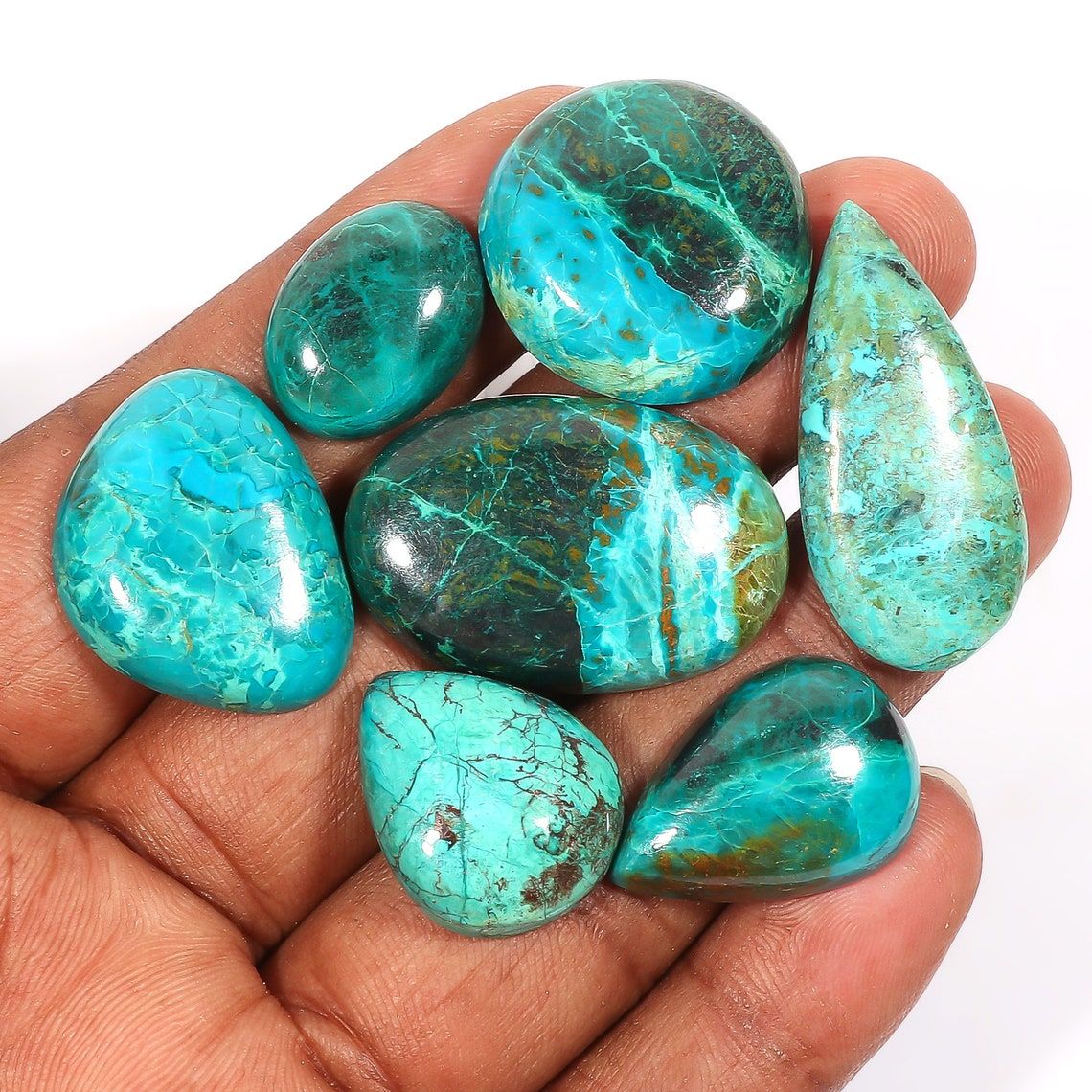 Wholesale Natural Chrysocolla Stone Natural Chrysocoll Cabochons