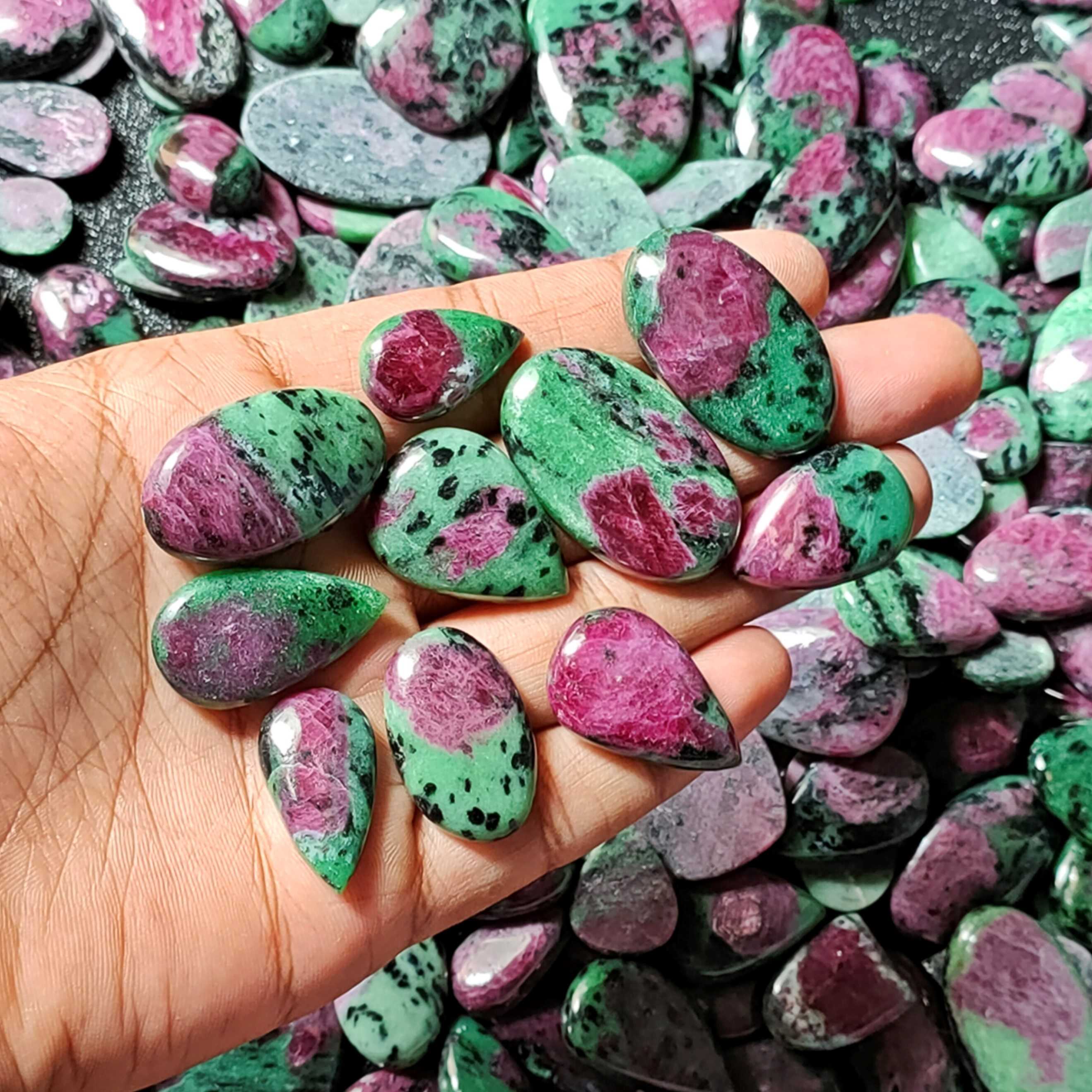 Wholesole Natural ruby zoisite Gemstone For making Jewelry, AAA Top Quality