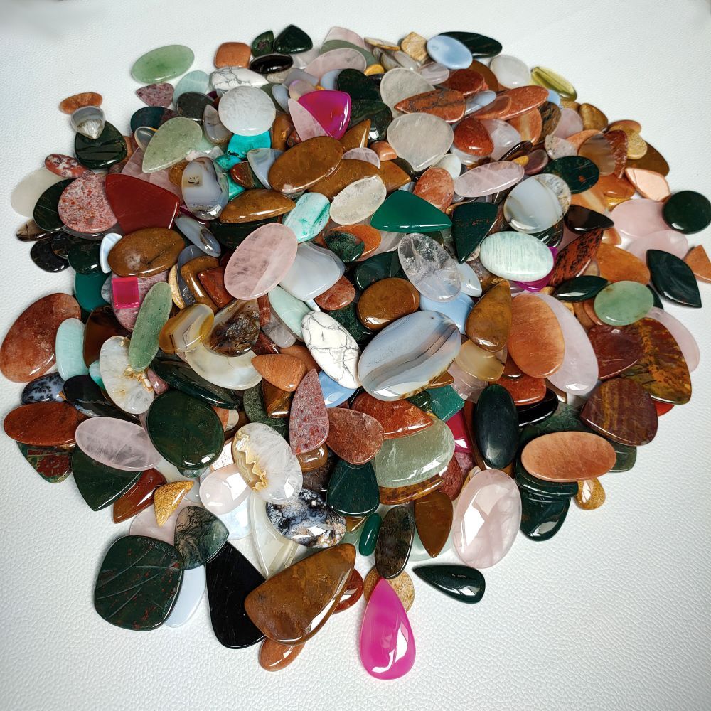 Wholesole Mix Lot Jasper Agate Quartz Opal Shell Natural Mix Cabochon