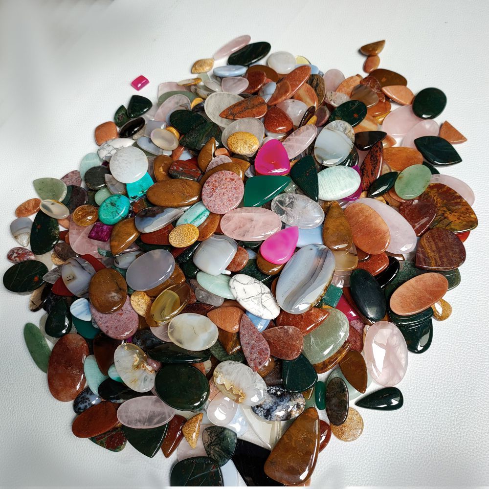 Wholesole Mix Lot Jasper Agate Quartz Opal Shell Natural Mix Cabochon