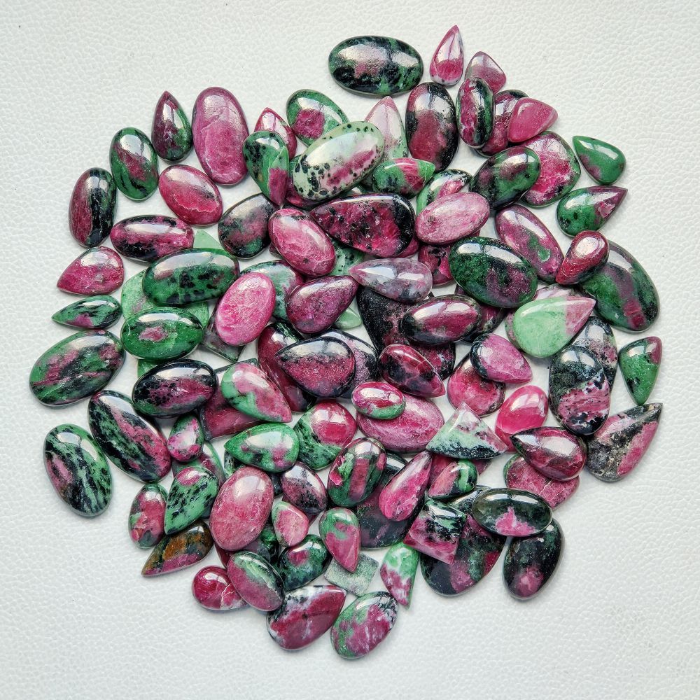 Natural Ruby Zoisite Gemstone For making Jewelry, AAA Top Grade Quality hand