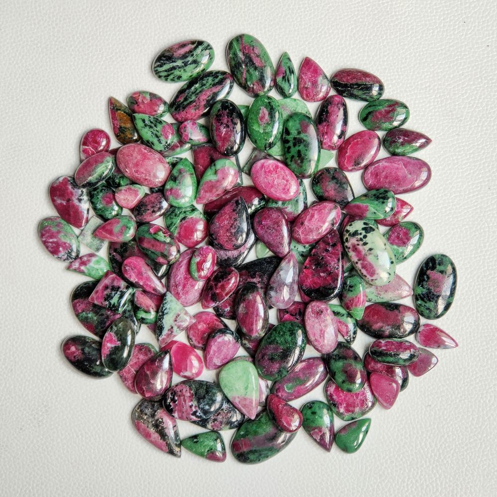 Natural Ruby Zoisite Gemstone For making Jewelry, AAA Top Grade Quality hand