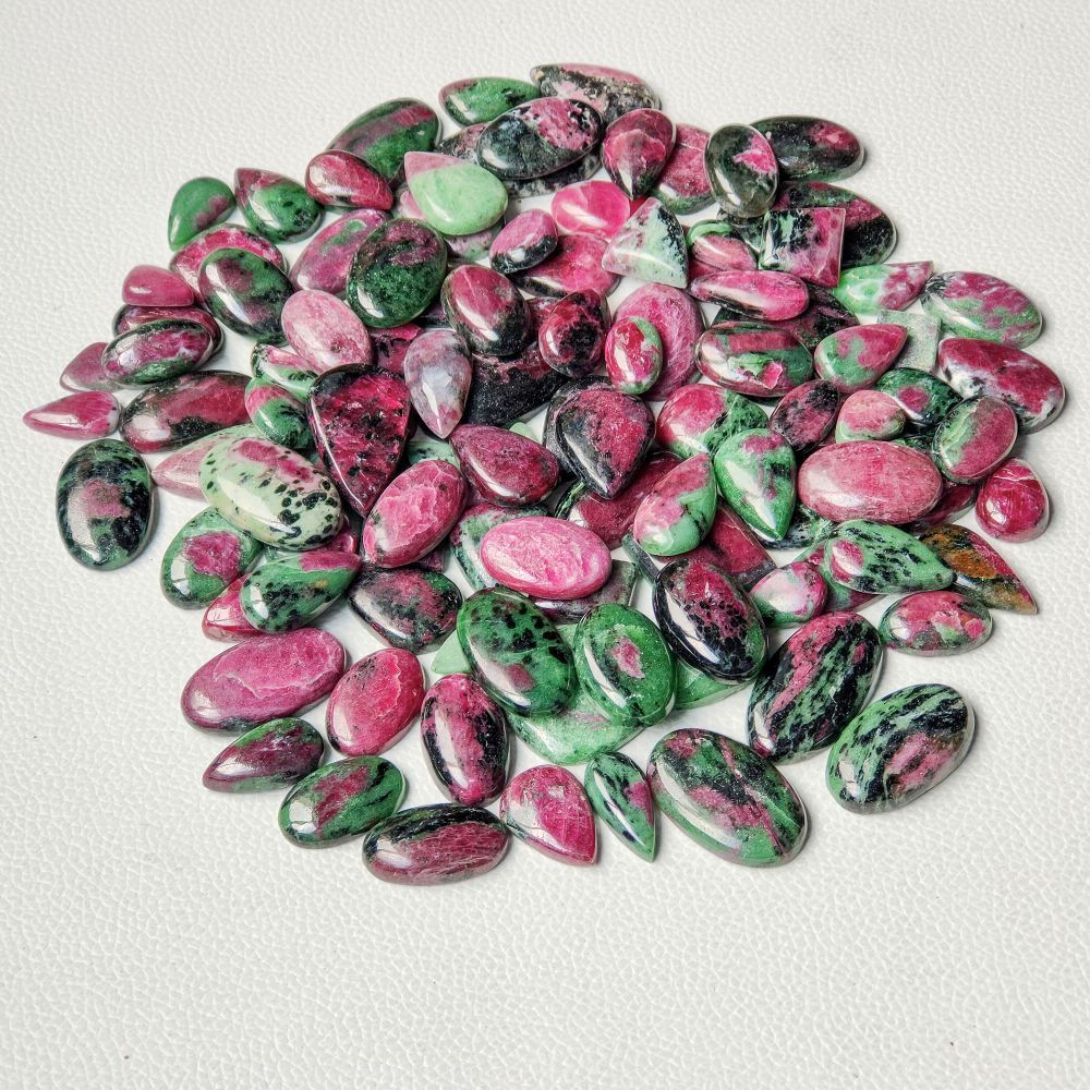 Natural Ruby Zoisite Gemstone For making Jewelry, AAA Top Grade Quality hand