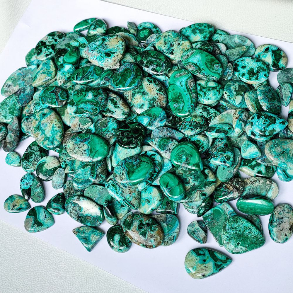 Natural Chrysocolla Malachite Cabochon