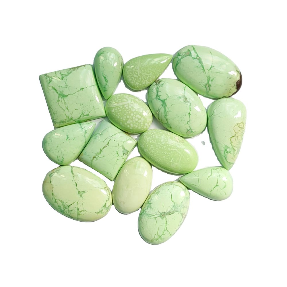 Amazing Wholesale Lot Lemon Chrysoprase Cabochon Mix Shape Gemstone Chrysoprase