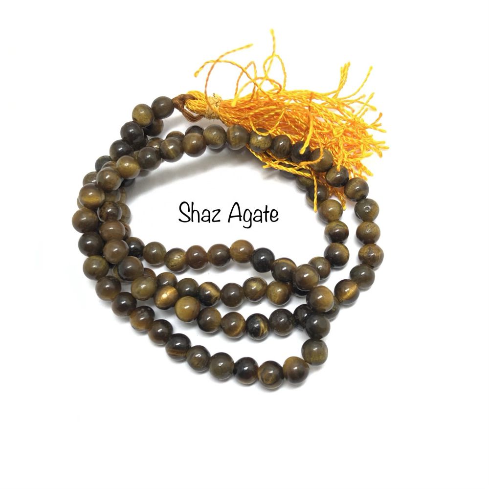 Good Quality Tiger Eye Necklaces India 108 bead Gemstone Jap Mala Supplier