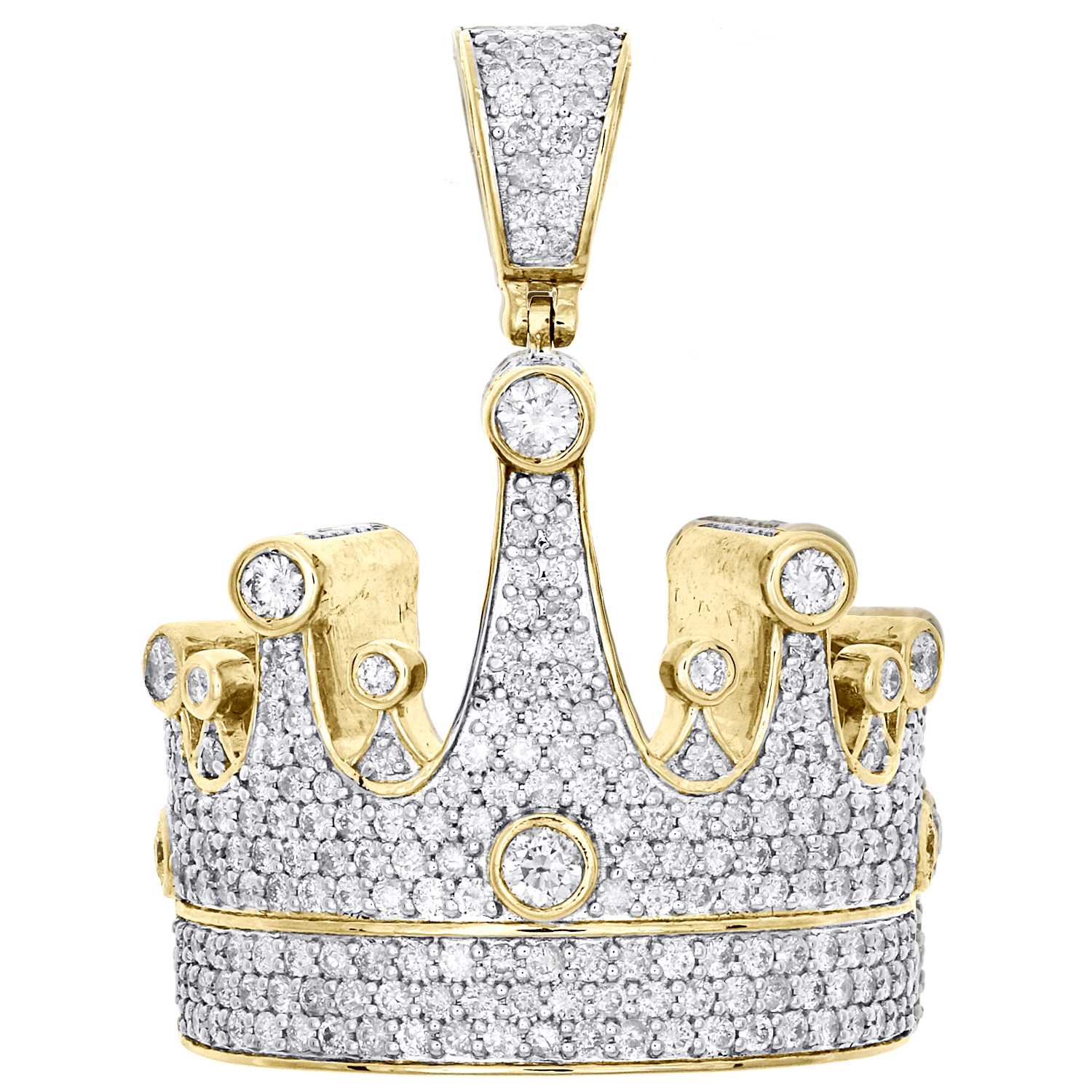 Attractive King Crown Diamond Pendant Wholesaler
