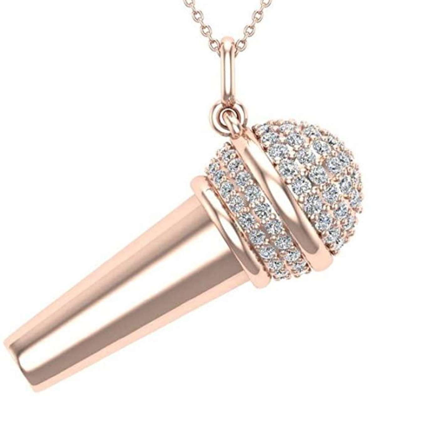 Hip Hop Music Voice MicroPhone Diamond Pendant Wholesaler