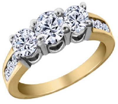 Round Cut Real Diamond  Engagement Ring  Supplier