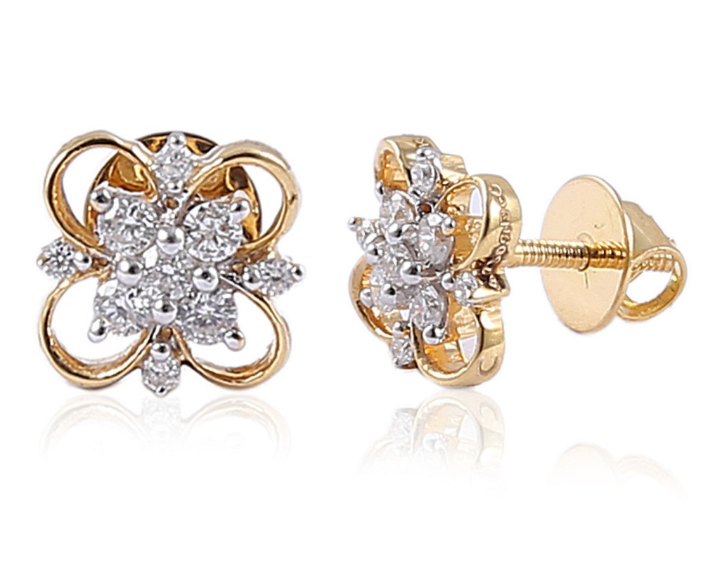 Natural Diamond Flower Cluster Earrings Manufacturer