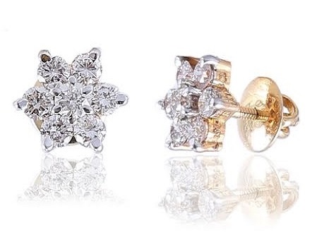 Classic Indian Style Earrings in Yellow Gold Manufacturer