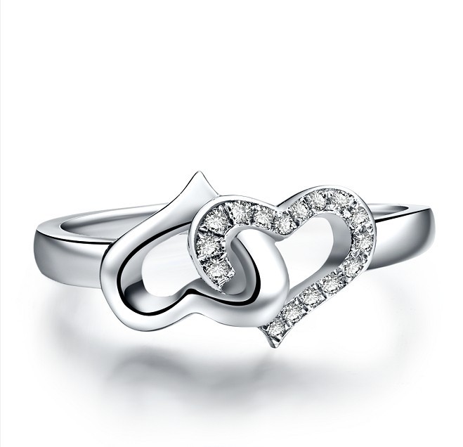 Twin Hearts Diamond Ring Exporter