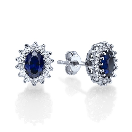 Sapphire Diamond Earring Supplier