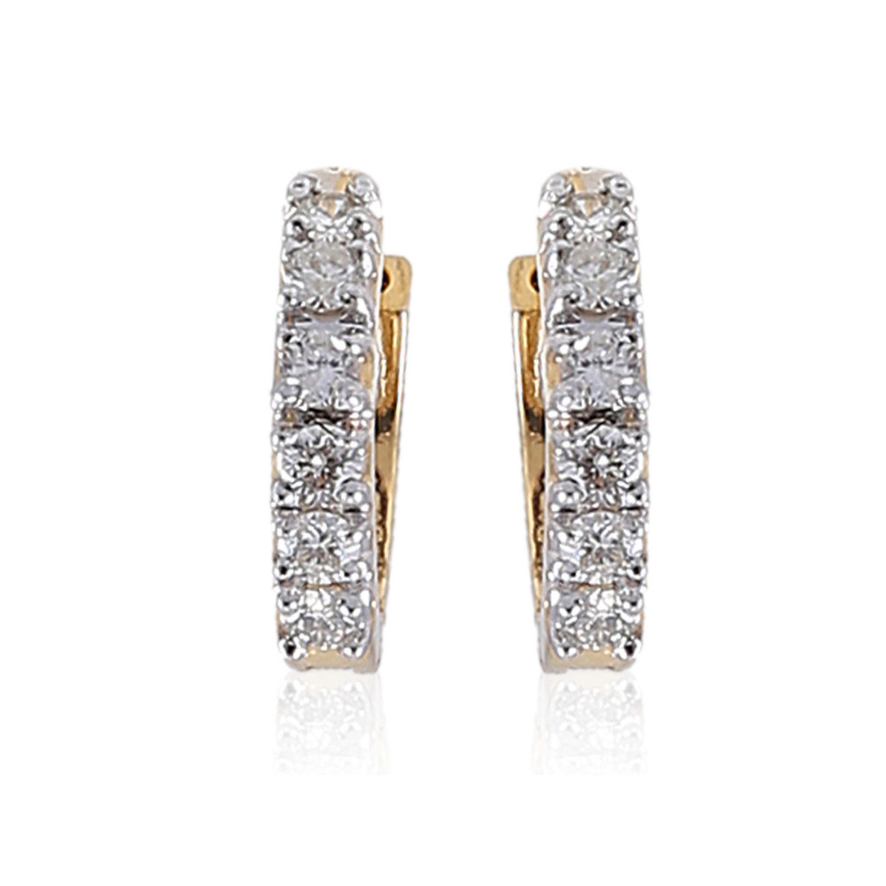 Casual wear Real Diamond hoops Supplier