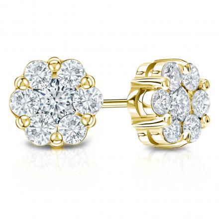 Real Diamond Cluster Earring Manufacturer