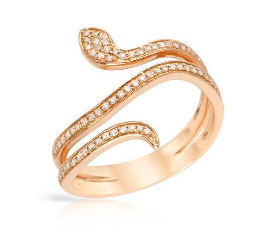 14 Kt Rose Gold Diamond Ring Manufacturer