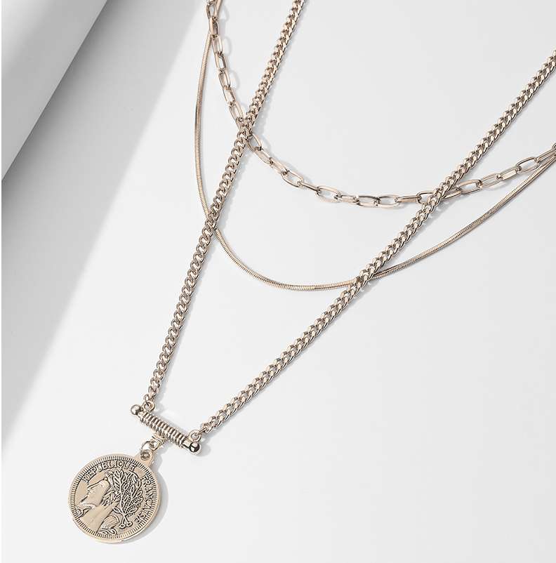 Lady style sweater chains, folded necklaces Supplier