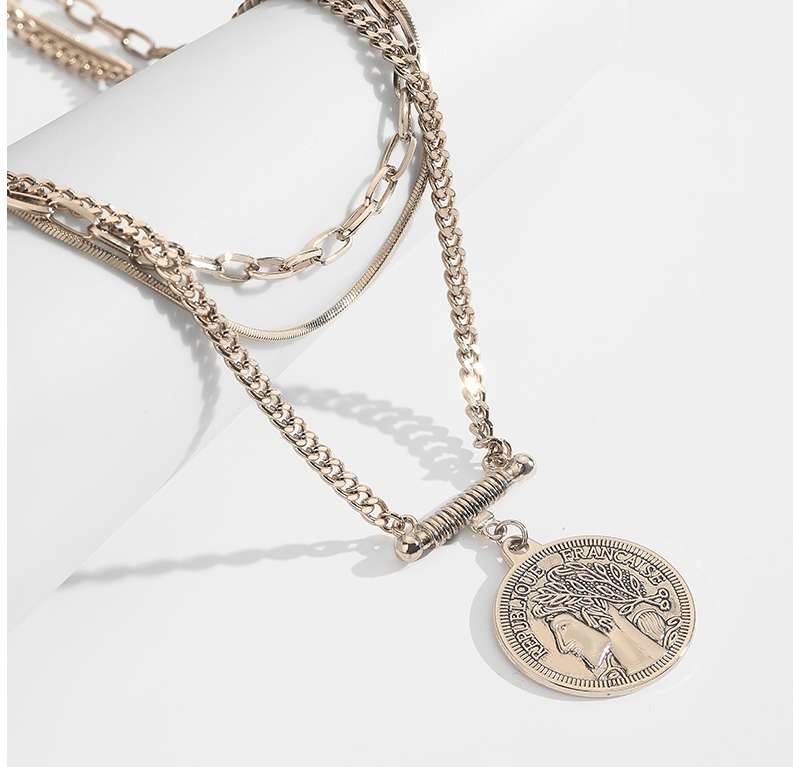 Lady style sweater chains, folded necklaces Supplier