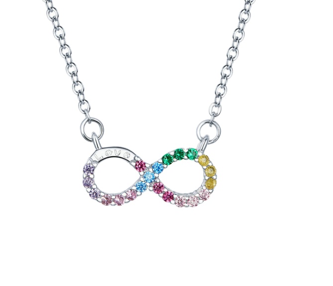 8 jewelry color zircon necklace Supplier