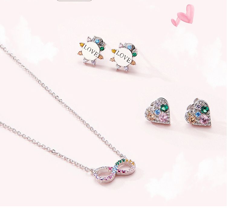 8 jewelry color zircon necklace Supplier