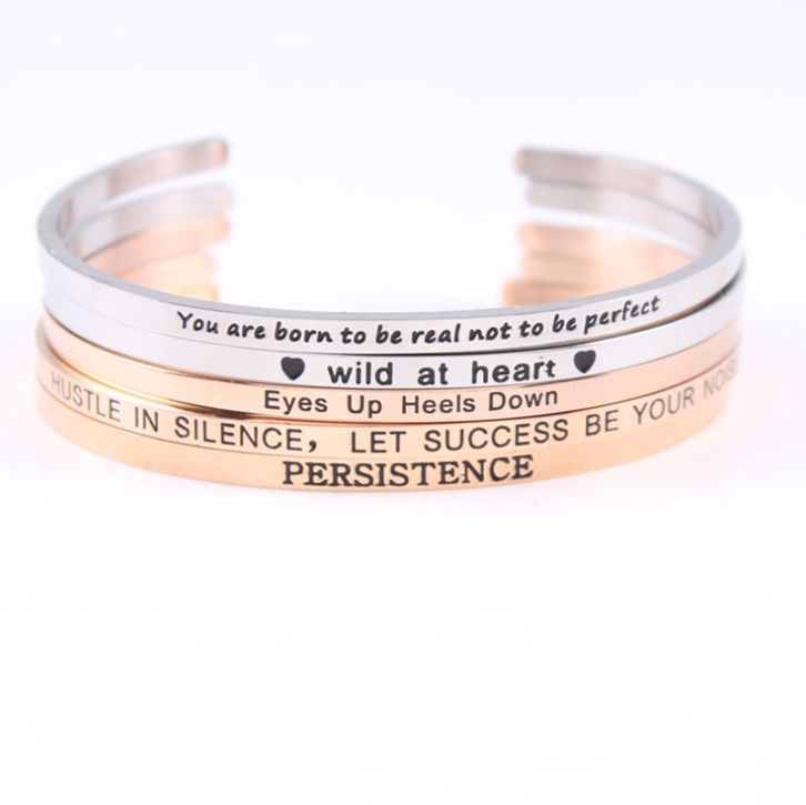 Stainless steel rose gold soul lovers bracelet  Supplier