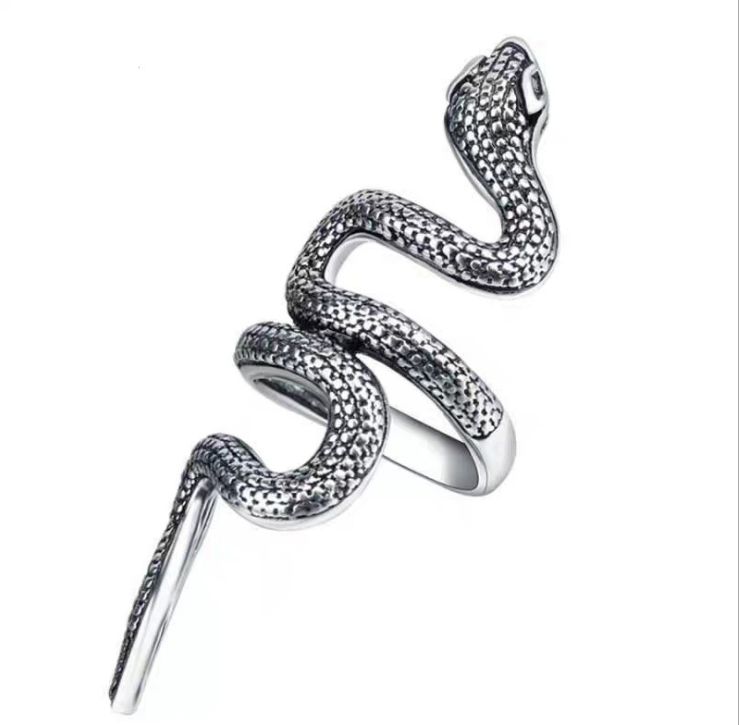 Retro snake punk style ring Supplier
