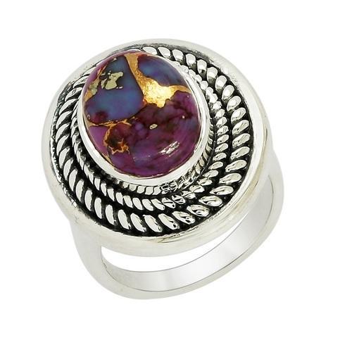 SHRI0037 Real Shiny American Turquoise Silver Rings Jewelry Manufacturer