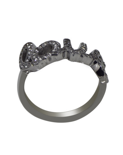 SHRI0428 WhiteTopaz Silver Ladies Ring  Supplier