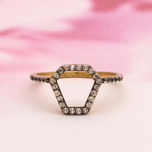 Wholesaler Yellow Gold White  Halo 925 Sterling Silver Engagement Ring