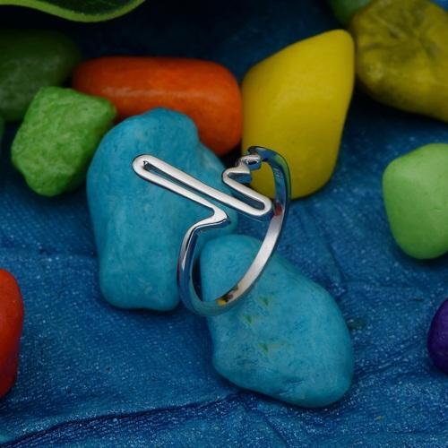 Wholesaler 925 Sterling Silver Plain Music Note Rings