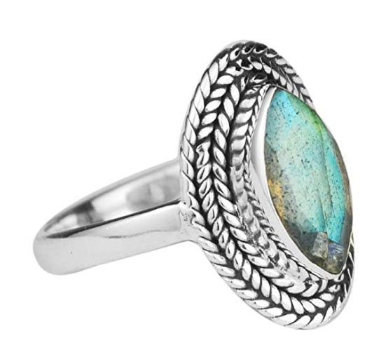 labradorite gemstone 925 silver ring supplier