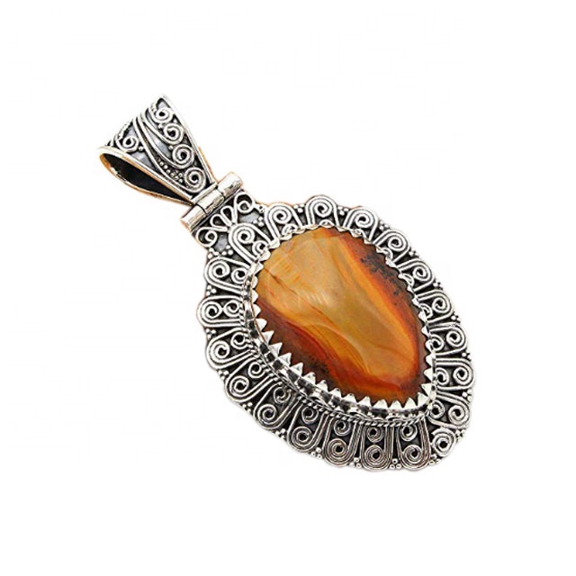 Handmade 925 silver gemstone pendant manufacturer