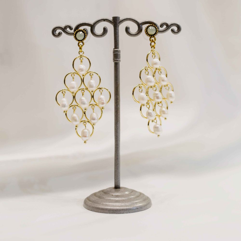 Wholesale 14k yellow gold Chandelier Designer earrings Jewelry