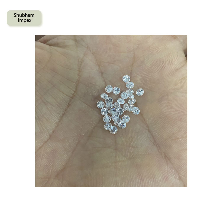 White D Natural Color VS Purity Melee Round Cut Polished Loose Diamond Exporter