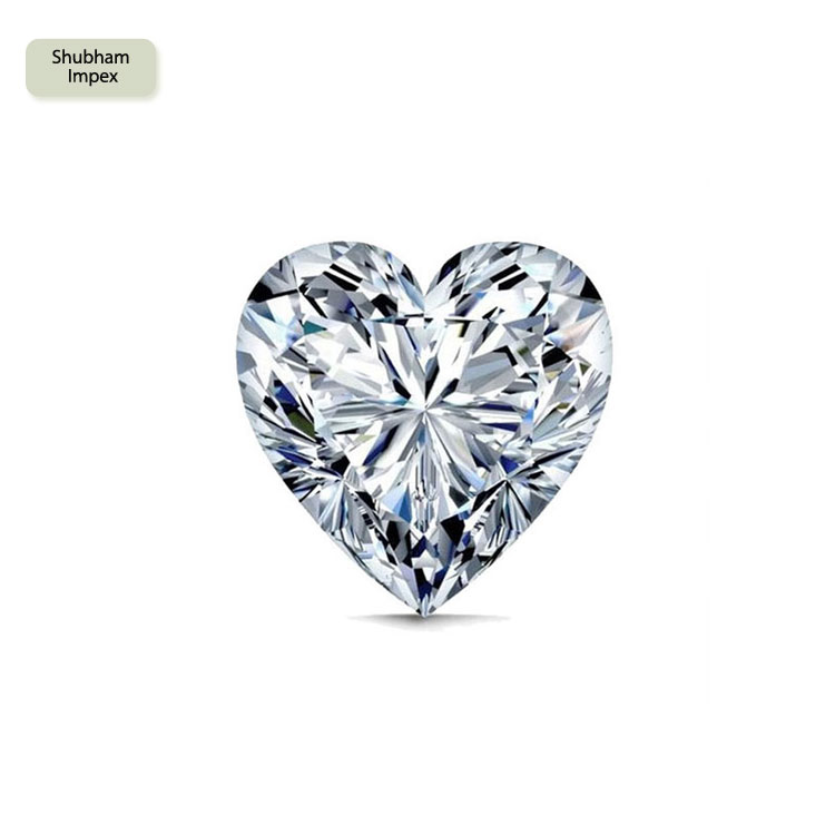 White E Color  VS Purity Heart Shape Cut Natural Loose Diamond Wholesaler