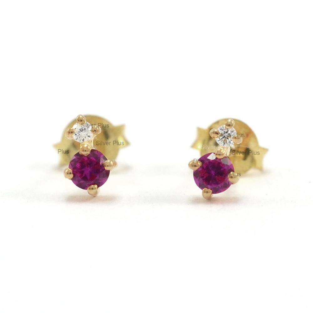 925 Sterling silver Over Gold vermeil tiny stud earring Supplier from India