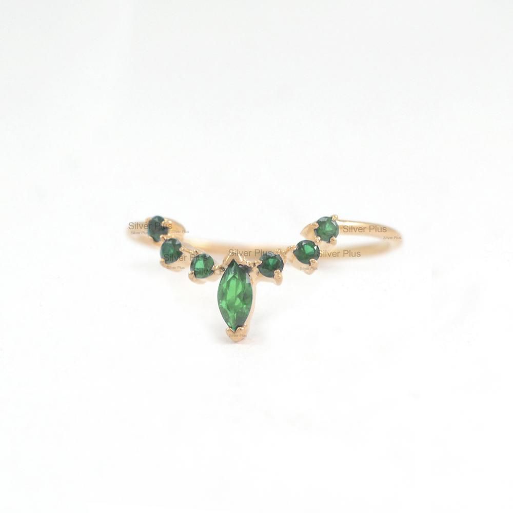 925 Sterling silver Over Gold vermeil Delicate layered stackable ring  Supplier