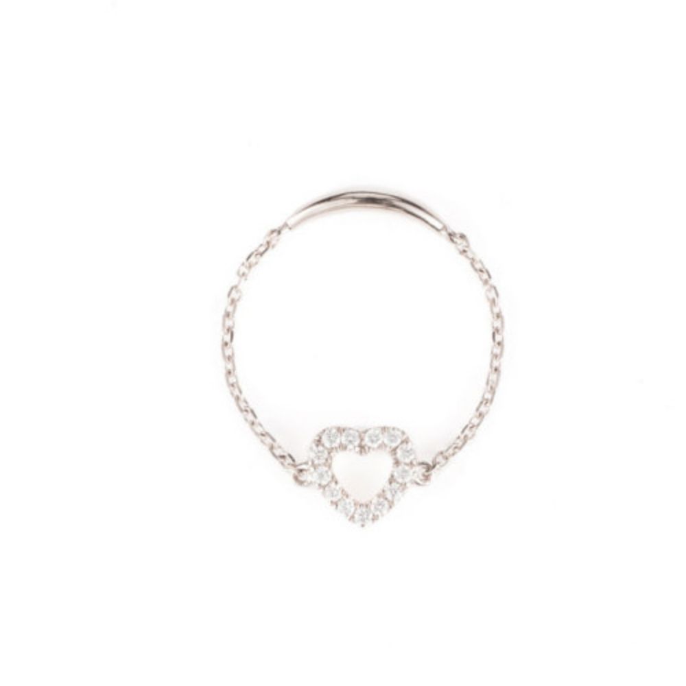 Gold Plated cubic zirconia minimalist Heart ring solid 925 sterling Supplier