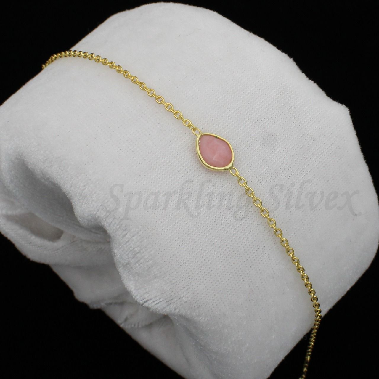 925 sterling silver Semi Precious Slice organic Shape Bracelet  Manufacturer