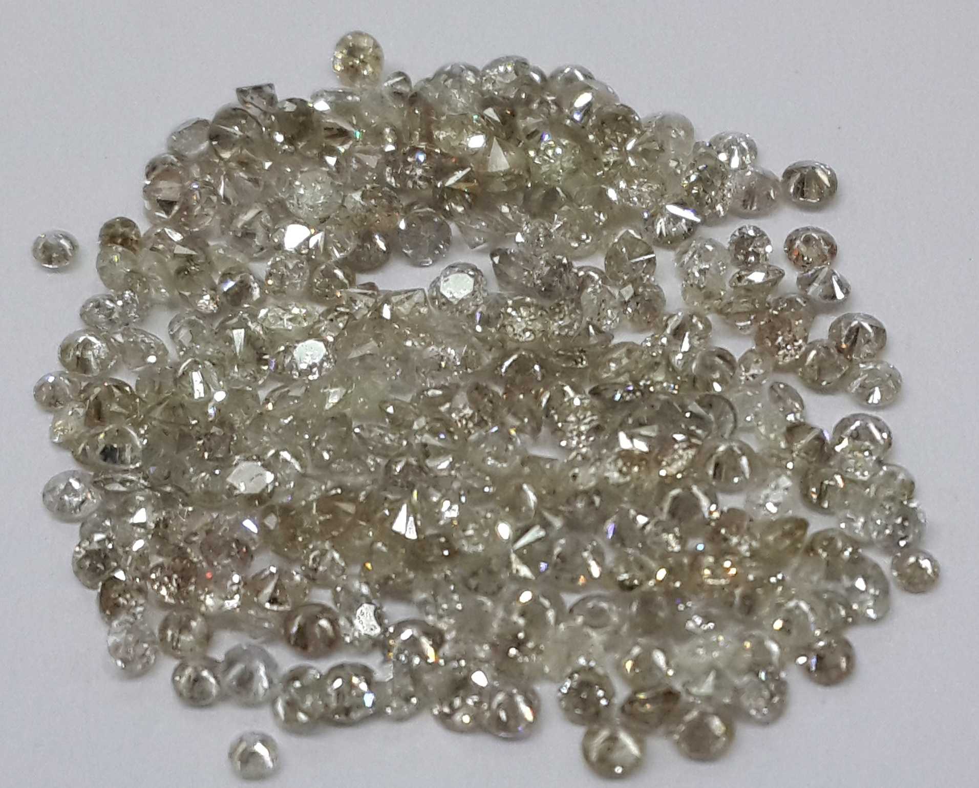 1.9-2.2mm Natural Loose Brilliant Cut Diamonds Salt & Pepper Supplier Wholesaler