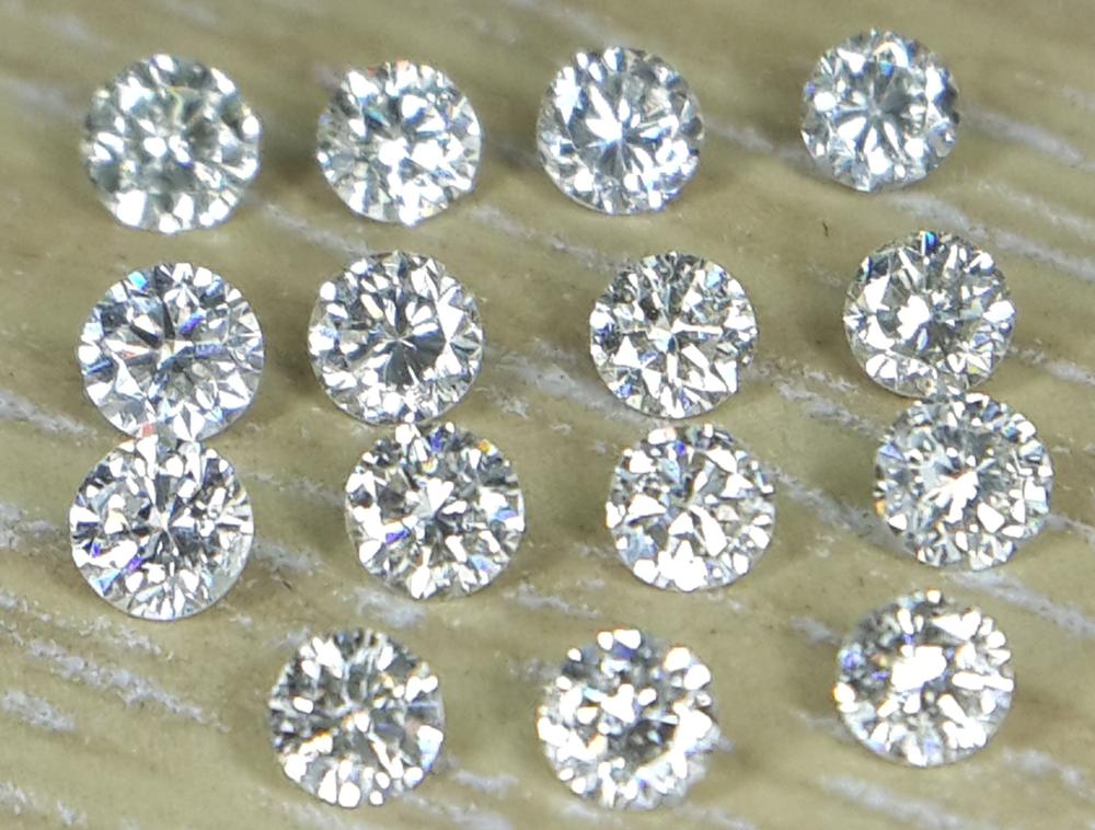 1.2mm I Clarity J Color Real Natural Loose Brilliant Cut Diamond Lot Exporter