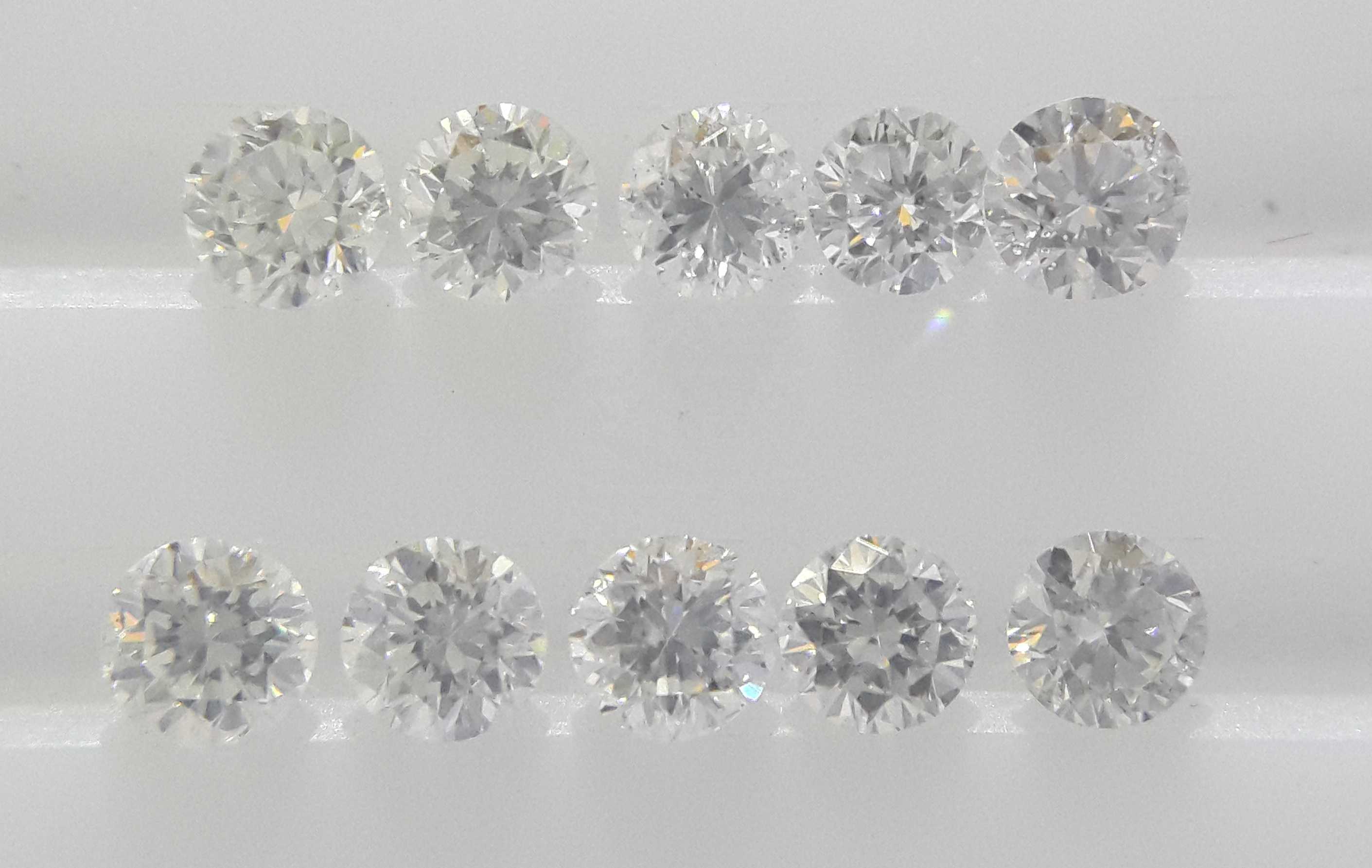 3.4mm 14 Pointer Natural Loose Diamond From India VS Clarity F Color Supplier