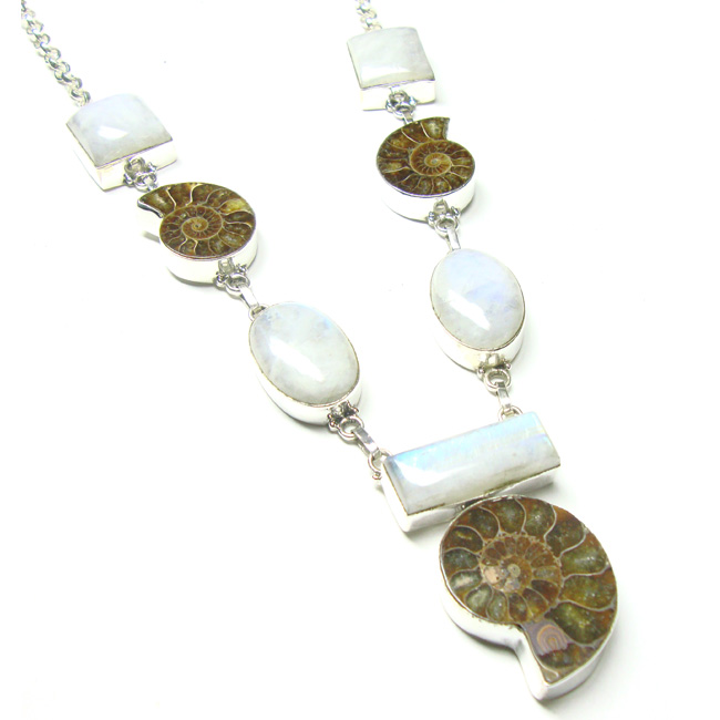 Natural Stone Jewelry 925 Silver Necklace Exporter