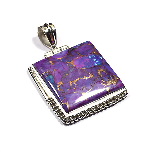 Copper turquoise party wear sterling silver fashion pendant Exporter
