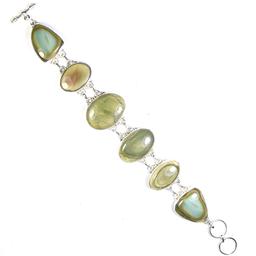 Imperial Green Jasper Bracelet 925 Silver Jewelry Exporter