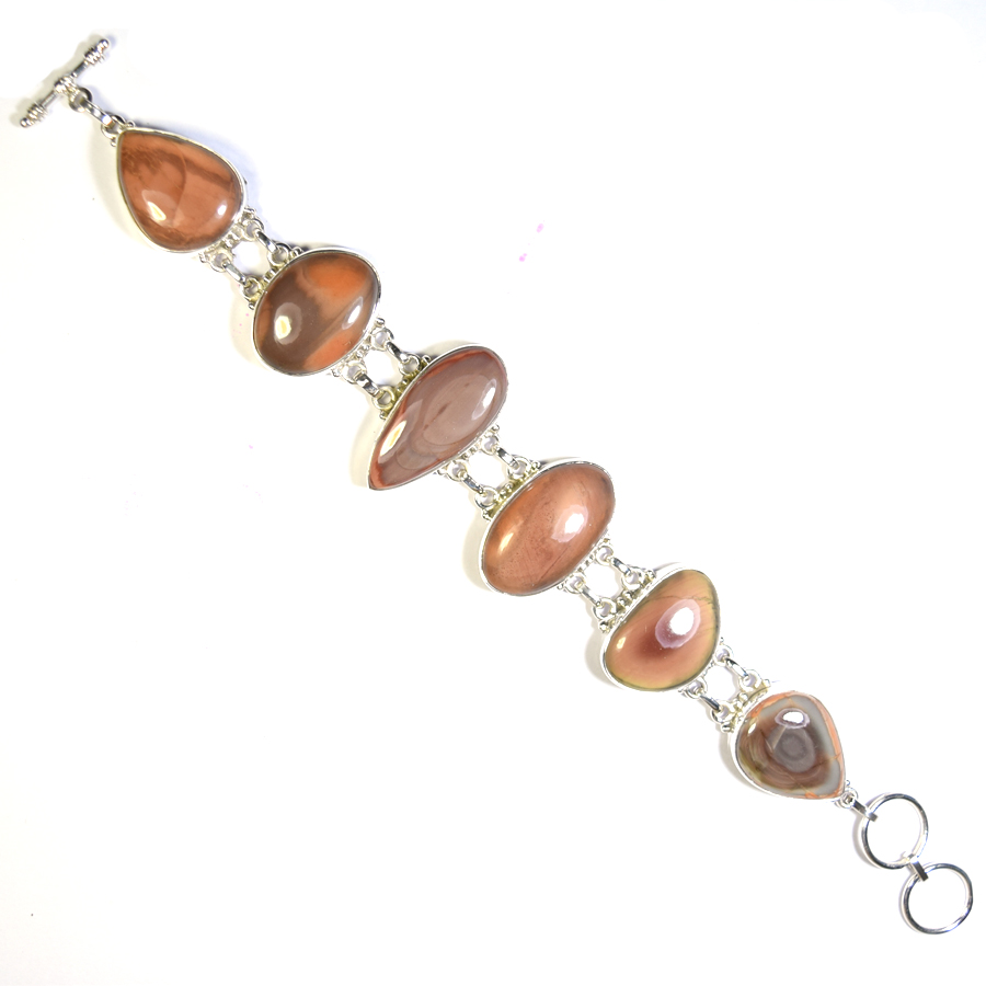 Imperial Green Jasper Bracelet 925 Silver Jewelry Exporter