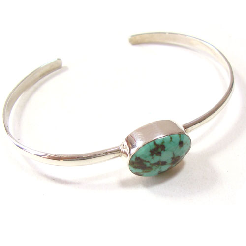 925 Sterling Silver Tibetan Turquoise Cuff Bracelet Exporter